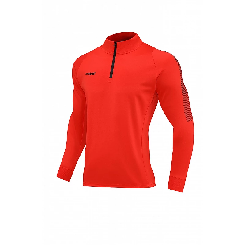 Спортивний костюм Europaw Limber Up 2101 Short zipper чорно-червоний [XS] фото товару