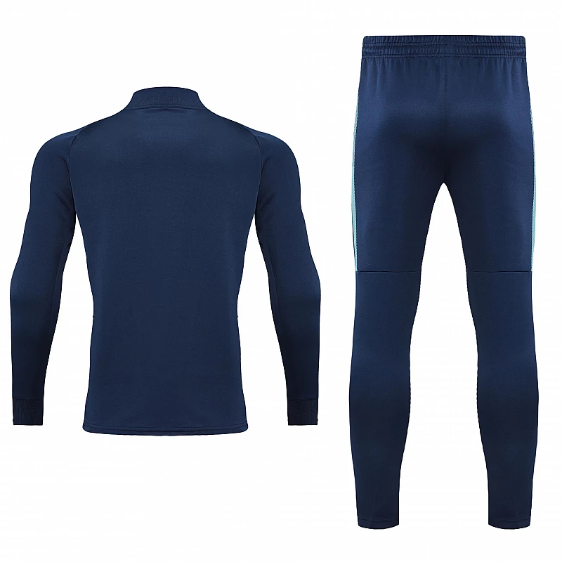 Спортивний костюм Europaw Limber Up 2101 Short zipper темно-синьо-блакитний [XS] фото товару