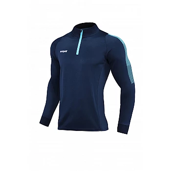 Спортивный костюм для детей Europaw Limber Up Kid 2101 Short zipper темно-сине-голубой [4XS]