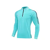 Спортивний костюм для дітей Europaw Limber Up Kid 2101 Short zipper бирюзово-темно-синій [3XS] фото товару