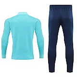 Спортивний костюм для дітей Europaw Limber Up Kid 2101 Short zipper бирюзово-темно-синій [3XS] фото товару