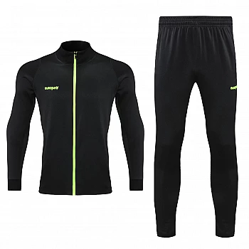Спортивный костюм для детей Europaw Limber Up Kid 2101 Long zipper чёрно-салатовый [4XS]