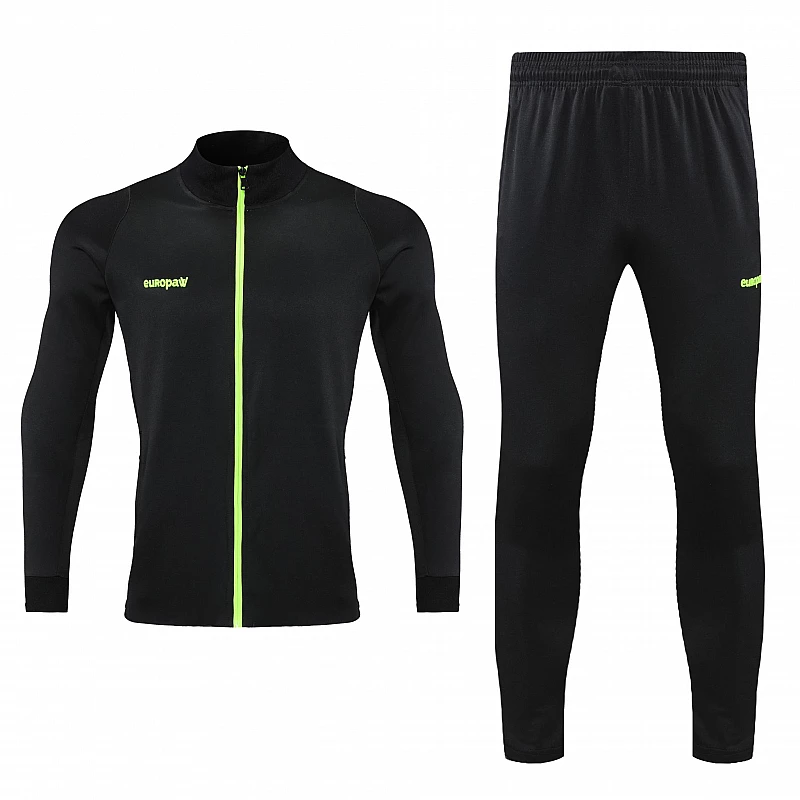 Спортивний костюм для дітей Europaw Limber Up Kid 2101 Long zipper чорно-салатовий [4XS] фото товару
