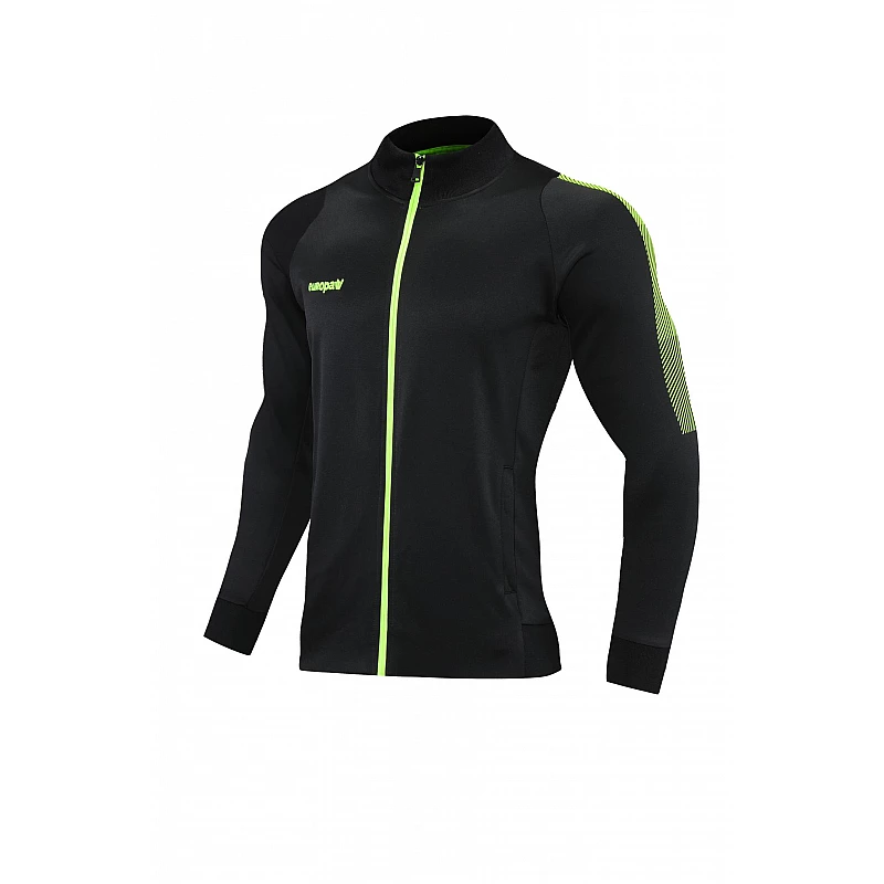 Спортивний костюм для дітей Europaw Limber Up Kid 2101 Long zipper чорно-салатовий [4XS] фото товару