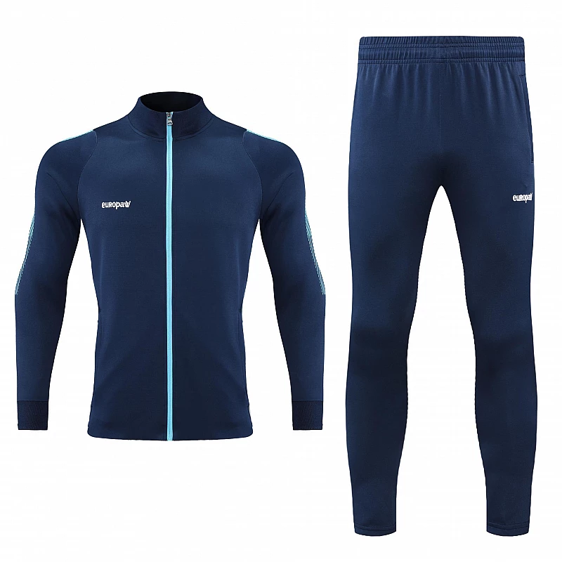 Спортивный костюм Europaw Limber Up 2101 Long zipper темно-сине-голубой [XS] фото товару