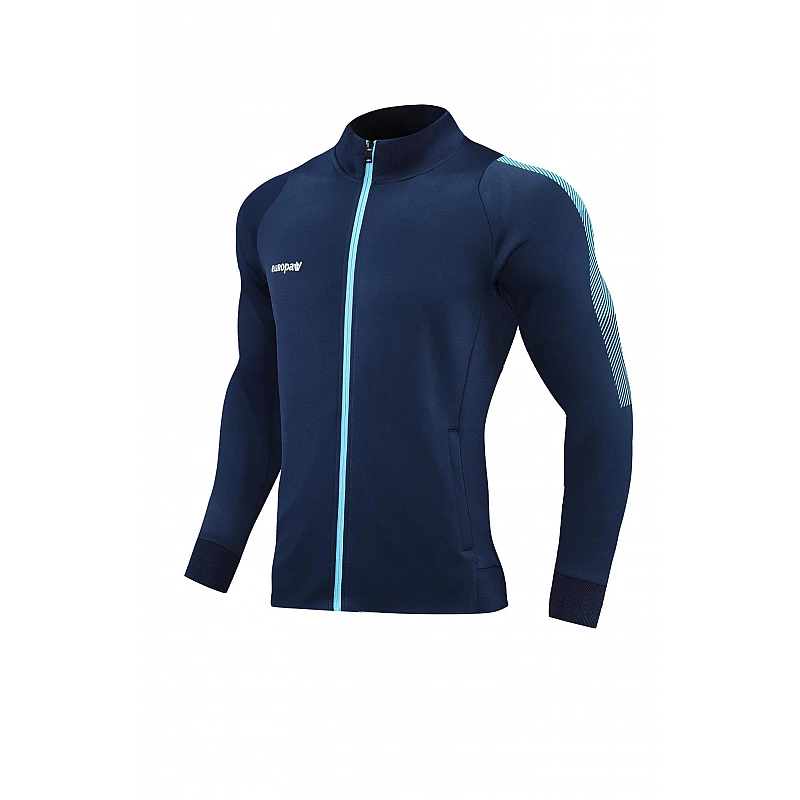 Спортивный костюм Europaw Limber Up 2101 Long zipper темно-сине-голубой [XS] фото товару