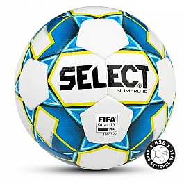 Мяч футбольный Select Numero 10 FIFA бело/сине/салат [5]