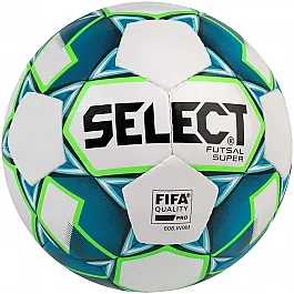 М'яч футзальний Select Futsal Super FIFA NEW бел / син / салат [№4]