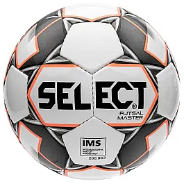 М'яч футзальний Select Futsal Master NEW IMS бел / помаранч / черн [№4]