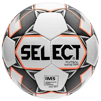 М'яч футзальний Select Futsal Master NEW IMS бел / помаранч / черн [№4]
