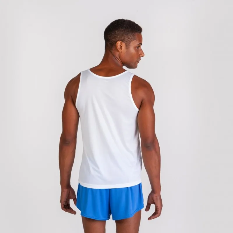 МАЙКА race БЕЗ РУКАВОВ БЕЛЫЙ/СВЕТЛО-СИНИЙ 2XS