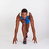 МАЙКА race БЕЗ РУКАВОВ БЕЛЫЙ/СВЕТЛО-СИНИЙ 2XS