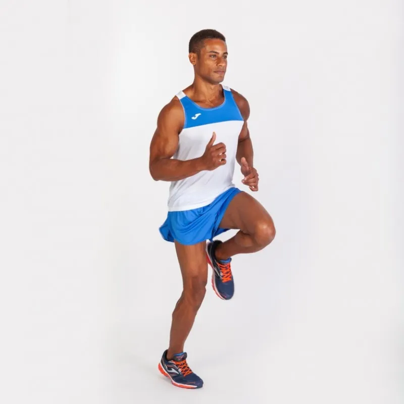 МАЙКА race БЕЗ РУКАВОВ БЕЛЫЙ/СВЕТЛО-СИНИЙ 2XS