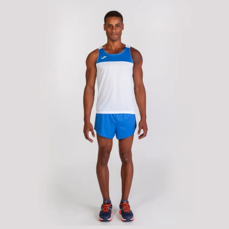 МАЙКА race БЕЗ РУКАВОВ БЕЛЫЙ/СВЕТЛО-СИНИЙ 2XS