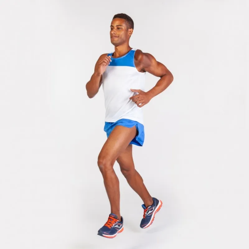 МАЙКА race БЕЗ РУКАВОВ БЕЛЫЙ/СВЕТЛО-СИНИЙ 2XS