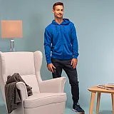 КОФТА combi cotton СПОРТИВНАЯ С ВОРОТНИКОМ НА МОЛНИИ СВЕТЛО-СИНЯЯ M