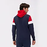 ТОЛСТОВКА С КАПЮШОНОМ crew iv ТЕМНО-СИНИЙ-КРАСНЫЙ 4XS