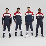 ТОЛСТОВКА С КАПЮШОНОМ crew iv ТЕМНО-СИНИЙ-КРАСНЫЙ 4XS