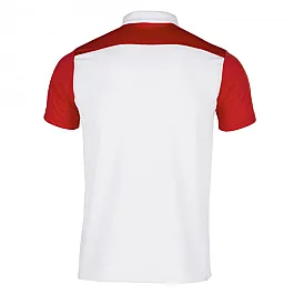 РУБАШКА ПОЛО combi БЕЛАЯ-КРАСНАЯ (КОРОТКИЙ РУКАВ) M