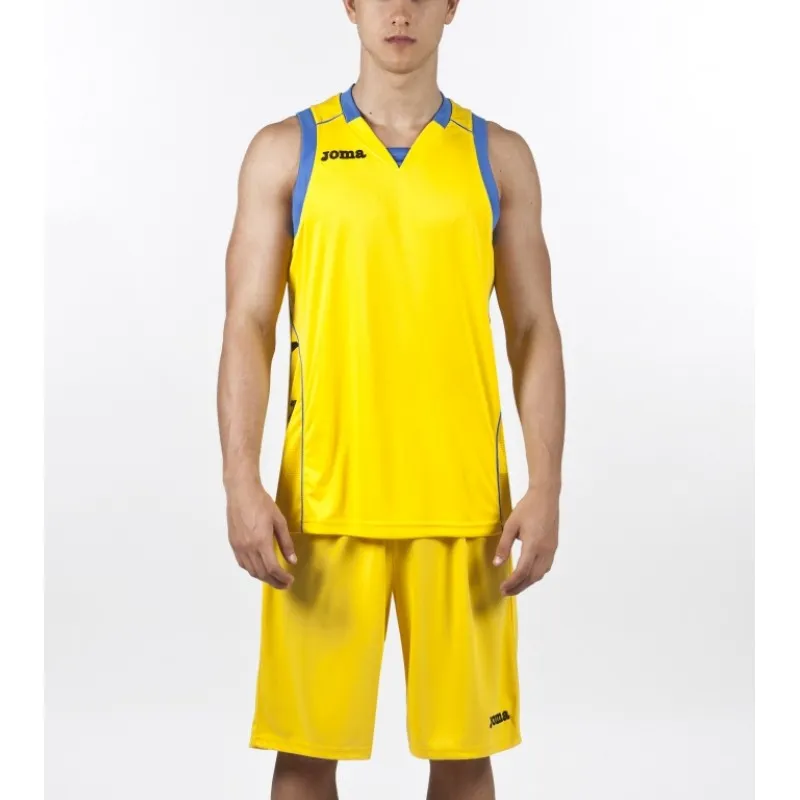 Майка без рукавів CANCHA II поєднання жовтого і світло-синього 2XL-3XL