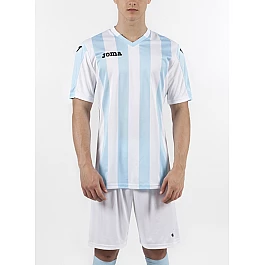 Copa ФУТБОЛКА С КОРОТКИМ РУКАВОМ СОЧЕТАНИЕ БЕЛОГО И СВЕТЛО-ГОЛУБОГО 6XS-5XS