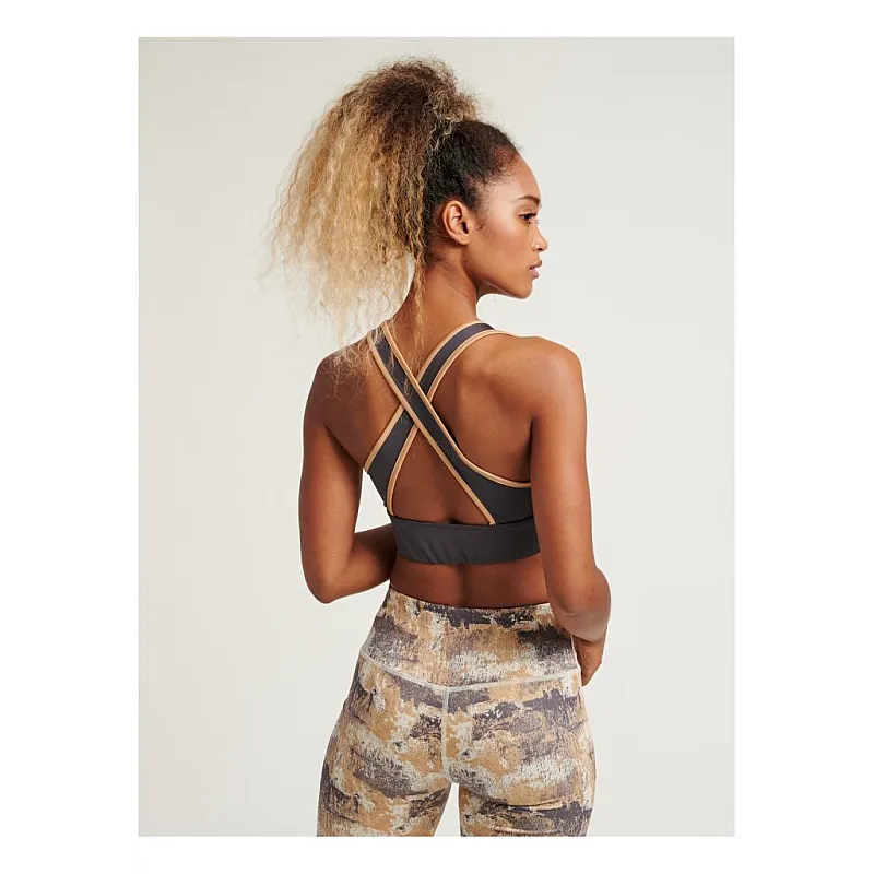 Топ LOTUS SPORTS BRA 208-002-1025-S Взрослые Женский ТЕМНО-СЕРЫЙ