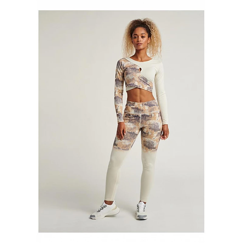 Топ з рукавом LOTUS CROPPED T-SHIRT L / S 207-996-9804-XS Дорослі Жіноча БЕЖ