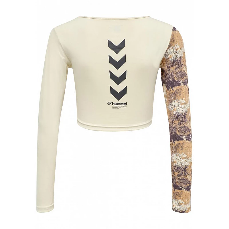 Топ з рукавом LOTUS CROPPED T-SHIRT L / S 207-996-9804-XS Дорослі Жіноча БЕЖ