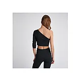 Топ с рукавом VINNI CROPPED TOP 207-064-2001-XS Взрослые Женский ЧЕРНЫЙ
