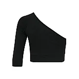 Топ с рукавом VINNI CROPPED TOP 207-064-2001-XS Взрослые Женский ЧЕРНЫЙ