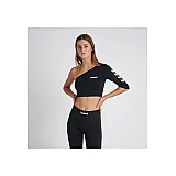 Топ с рукавом VINNI CROPPED TOP 207-064-2001-S Взрослые Женский ЧЕРНЫЙ