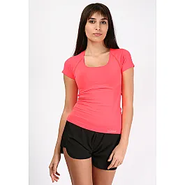 Футболка SUE SEAMLESS SS TEE 009-670-3652-XS/S Дорослі Жіноча ПОМАРАНЧЕВИЙ