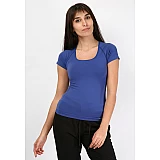 Футболка SUE SEAMLESS SS TEE 009-670-7788-XS/S Дорослі Жіноча СИНІЙ