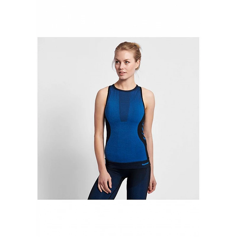 Майка ELLA SEAMLESS TOP 203-056-2995-XS/S Взрослые Женский СИНИЙ