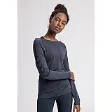 Світшоти HMLLILOU SEAMLESS T-SHIRT L / S 201-822-2508-XL/XXL Дорослі Жіноча ТЕМНО-СІРИЙ