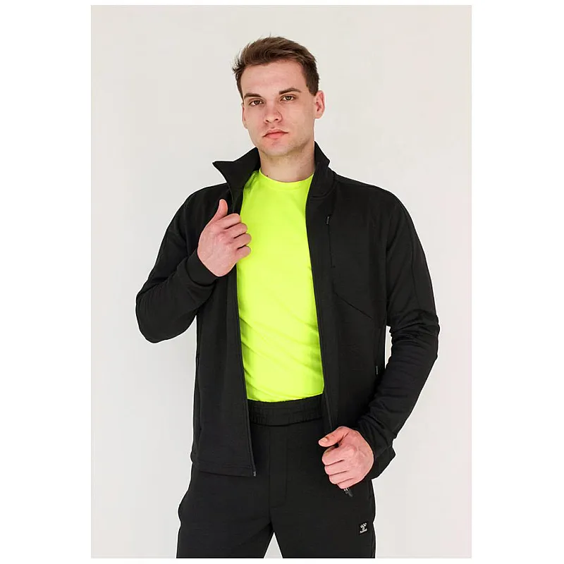Кофта TROPPER ZIP JACKET 208-409-2001-XXL Дорослі Чоловіча ЧОРНИЙ