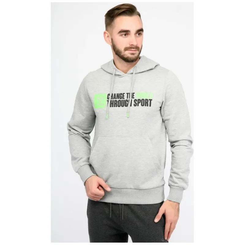 Худі WES SWEAT HOODIE 033-398-2006-S Дорослі Чоловіча СІРИЙ