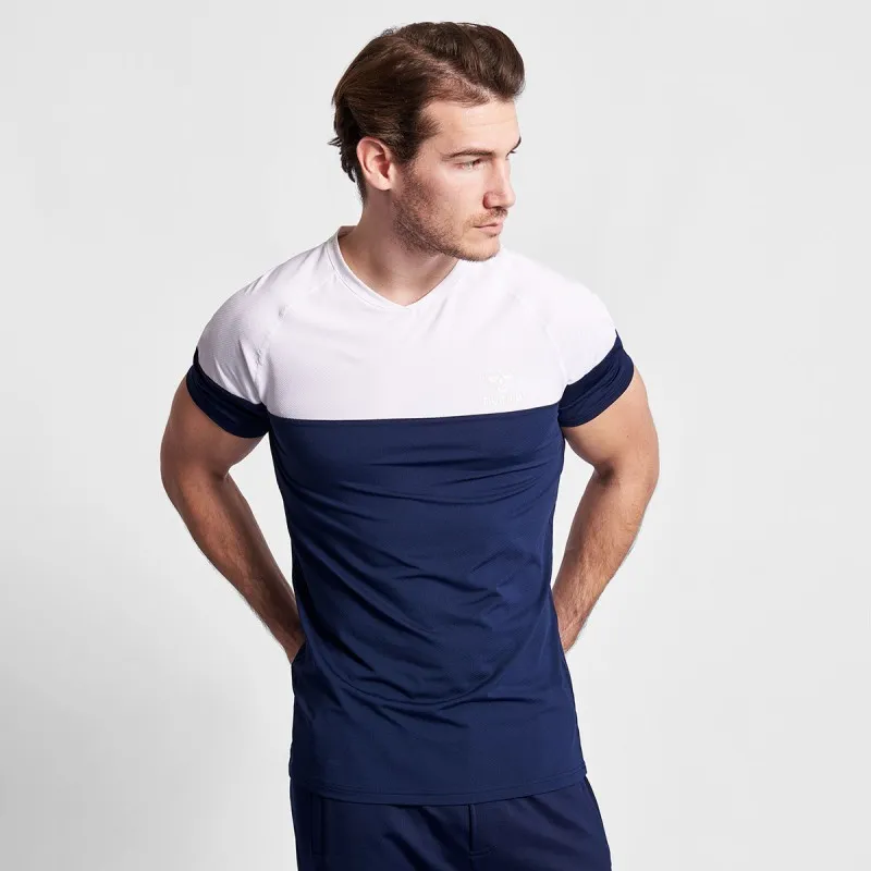 Футболка HMLALEXANDER T-SHIRT S / S 202-935-1009-XL Дорослі Чоловіча ТЕМНО-СИНІЙ