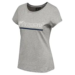 Футболка HMLPERLA T-SHIRT S/S 200-437-2006-XS Взрослые Женский СЕРЫЙ