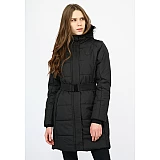 Пальто жіноче HMLREBECCA COAT 200-808-2001-XS Дорослі Жіноча ЧОРНИЙ