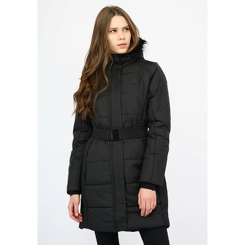 Пальто жіноче HMLREBECCA COAT 200-808-2001-XS Дорослі Жіноча ЧОРНИЙ