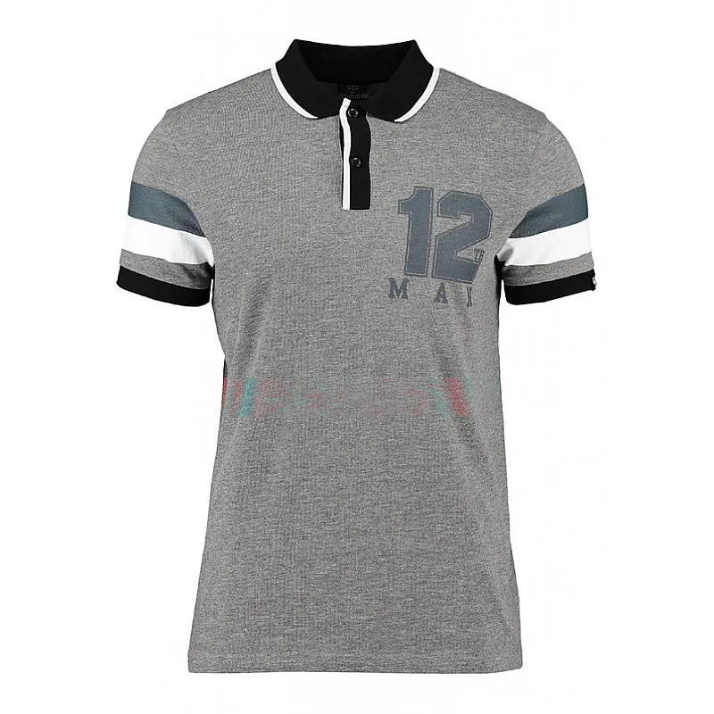 Футболка-поло HENNESSEY POLO 002-430-2007-XXL Взрослые Мужской СЕРЫЙ