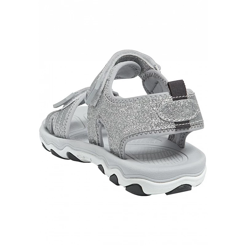 Босоніжки SANDAL GLITTER JR 203-306-1508-38 Підлітки і діти Унісекс СІРИЙ