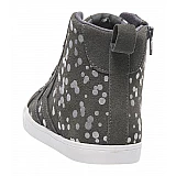 Кеди демісезонні дитячі STRADA DOTS JR 165-039-2600-37 Підлітки і діти Унісекс СІРИЙ