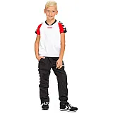 Футболка детская BEE AUTHENTIC SS JERSEY 103-909-9402-4Y Малыши;Подростки и дети Унисекс БЕЛЫЙ-КРАСНЫЙ