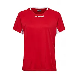 Футболка CORE TEAM JERSEY WOMAN S / S 203-438-3062-XS Дорослі Жіноча ЧЕРВОНИЙ
