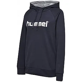 Худі жіночий HMLGO COTTON LOGO HOODIE WOMAN 203-517-7026-XS Дорослі Жіноча ТЕМНО-СИНІЙ