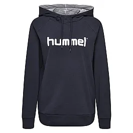 Худі жіночий HMLGO COTTON LOGO HOODIE WOMAN 203-517-7026-XS Дорослі Жіноча ТЕМНО-СИНІЙ