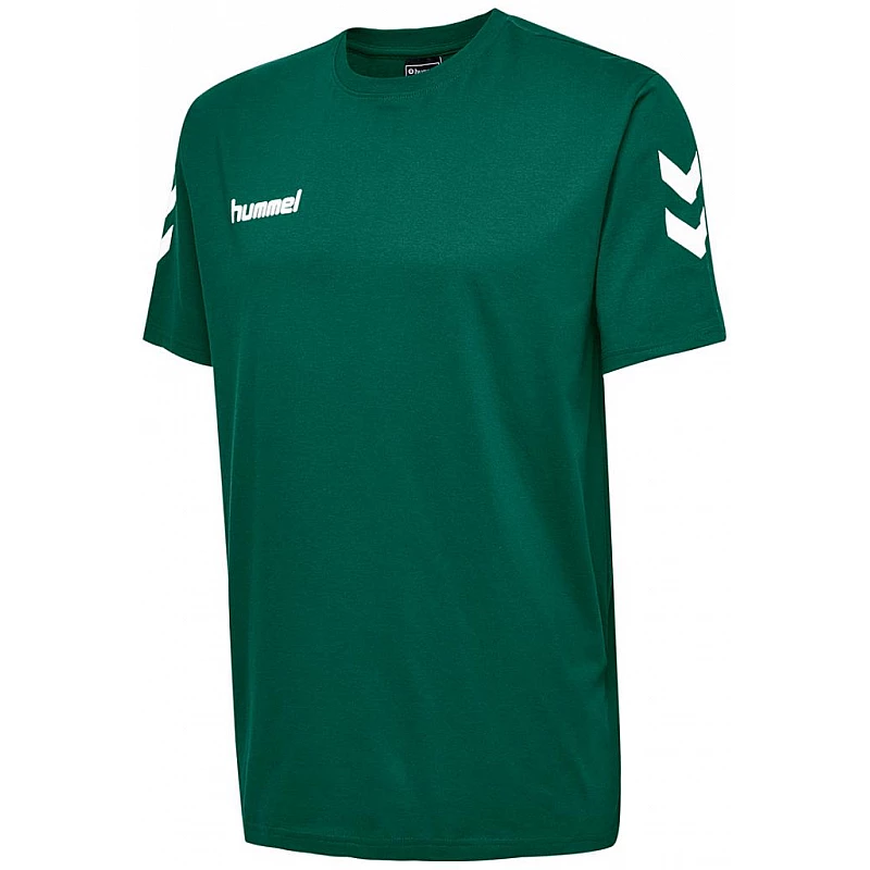 Футболка HMLGO COTTON T-SHIRT S/S 203-566-6140-M Взрослые Мужской ЗЕЛЁНЫЙ