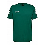 Футболка HMLGO COTTON T-SHIRT S/S 203-566-6140-S Взрослые Мужской ЗЕЛЁНЫЙ